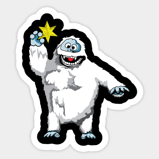 Abominable Snow Monster Bumble Sticker by creativegraphics247